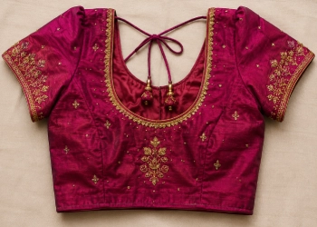 Old Aari work blouse before redesign